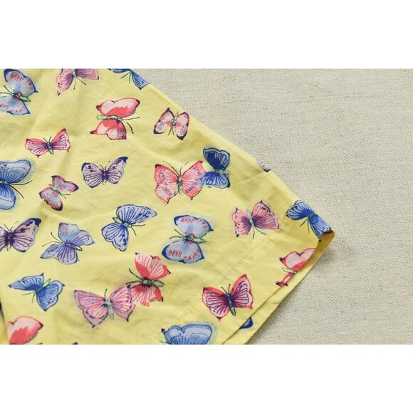 Karen Scott Women's Plus Size 1X Butterfly Print Short Sleeve Button Shirt - Picture 6 of 8